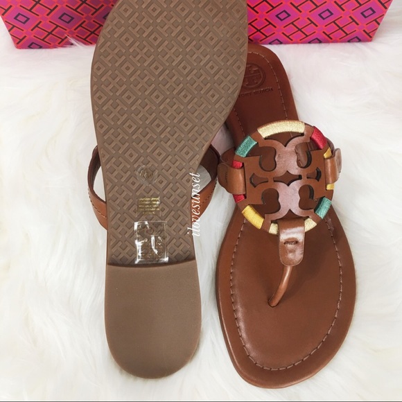 {Tory Burch} Vintage Vachetta Embroidered Miller - Picture 4 of 7